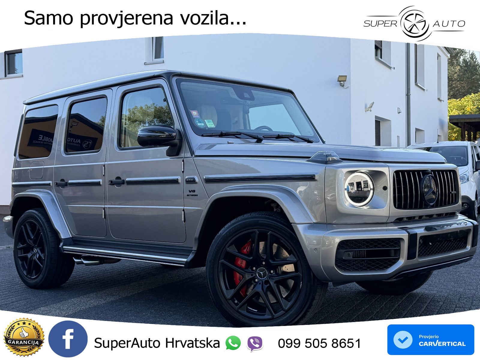 Mercedes AMG G 63 Long V8 (585 KS) 4MATIC 9G-TRONIC AMG SPEEDSHIFT PLUS ACC+GR SJED+360+PANO