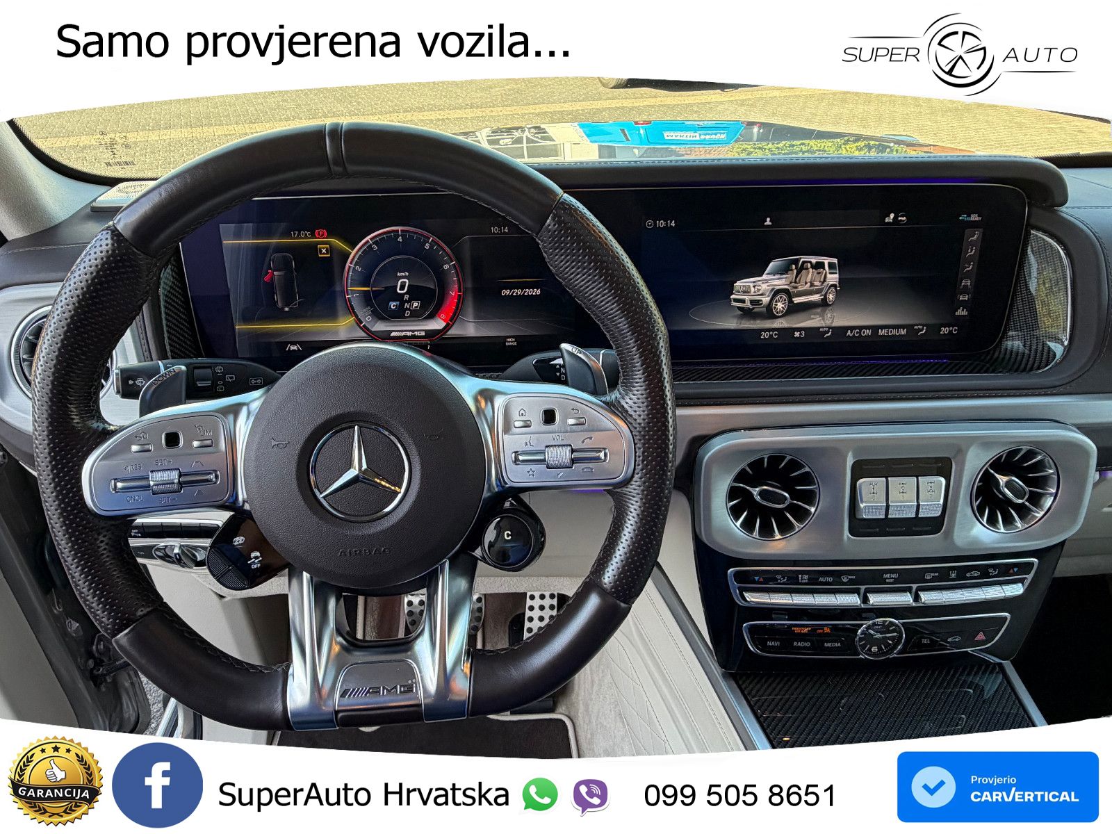 Mercedes AMG G 63 Long V8 (585 KS) 4MATIC 9G-TRONIC AMG SPEEDSHIFT PLUS ACC+GR SJED+360+PANO