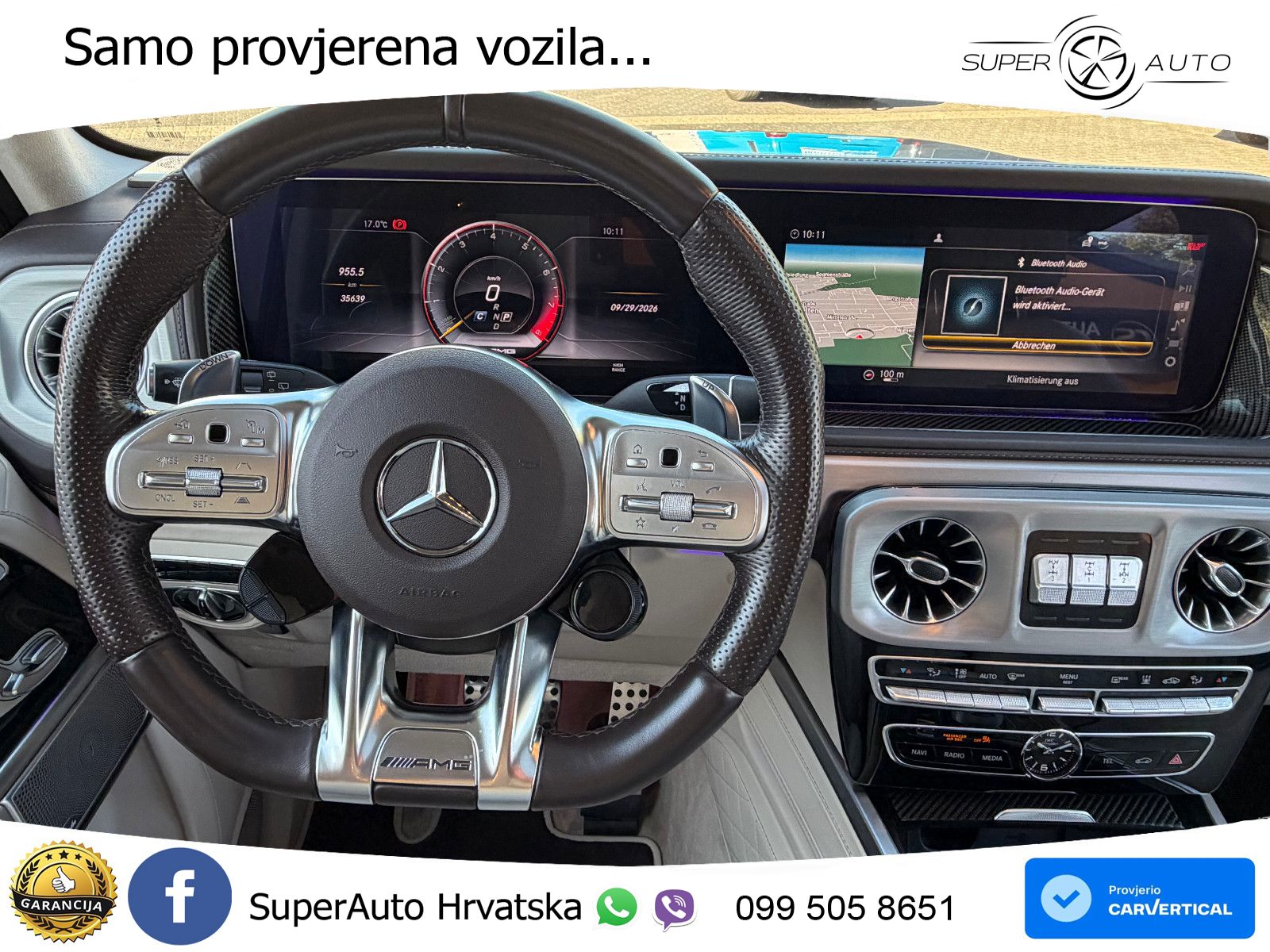 Mercedes AMG G 63 Long V8 (585 KS) 4MATIC 9G-TRONIC AMG SPEEDSHIFT PLUS ACC+GR SJED+360+PANO