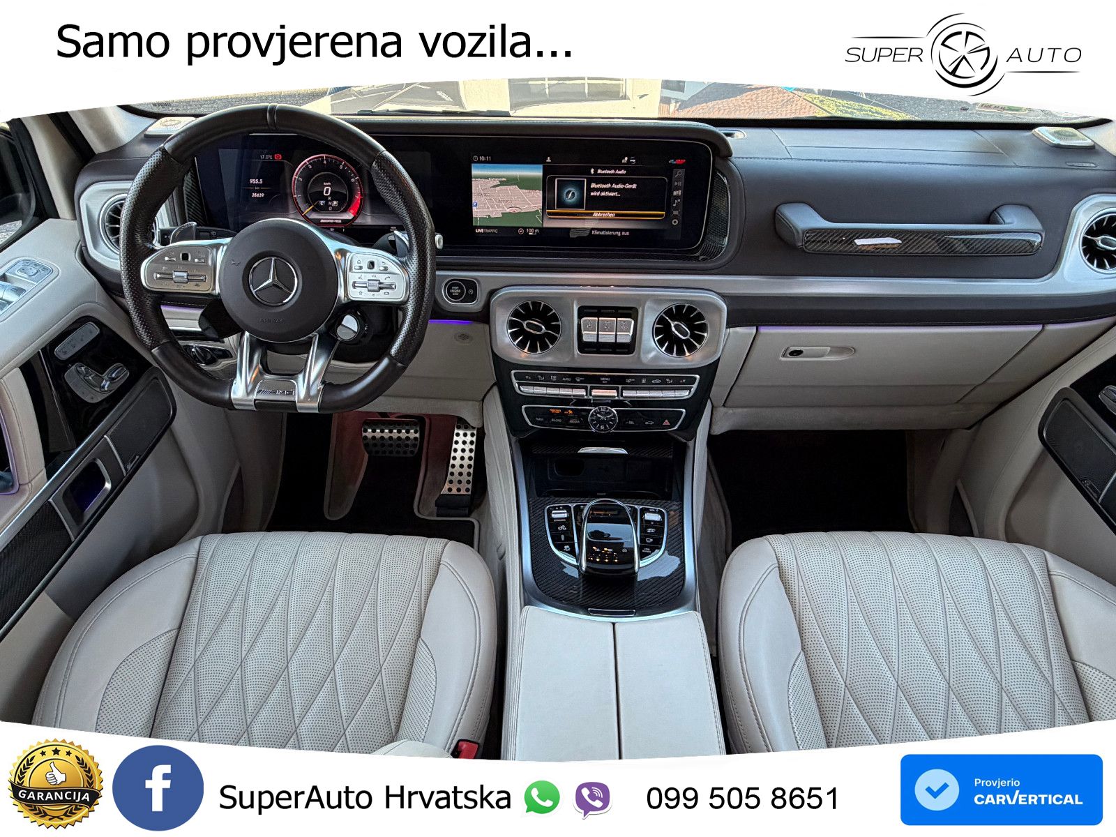 Mercedes AMG G 63 Long V8 (585 KS) 4MATIC 9G-TRONIC AMG SPEEDSHIFT PLUS ACC+GR SJED+360+PANO