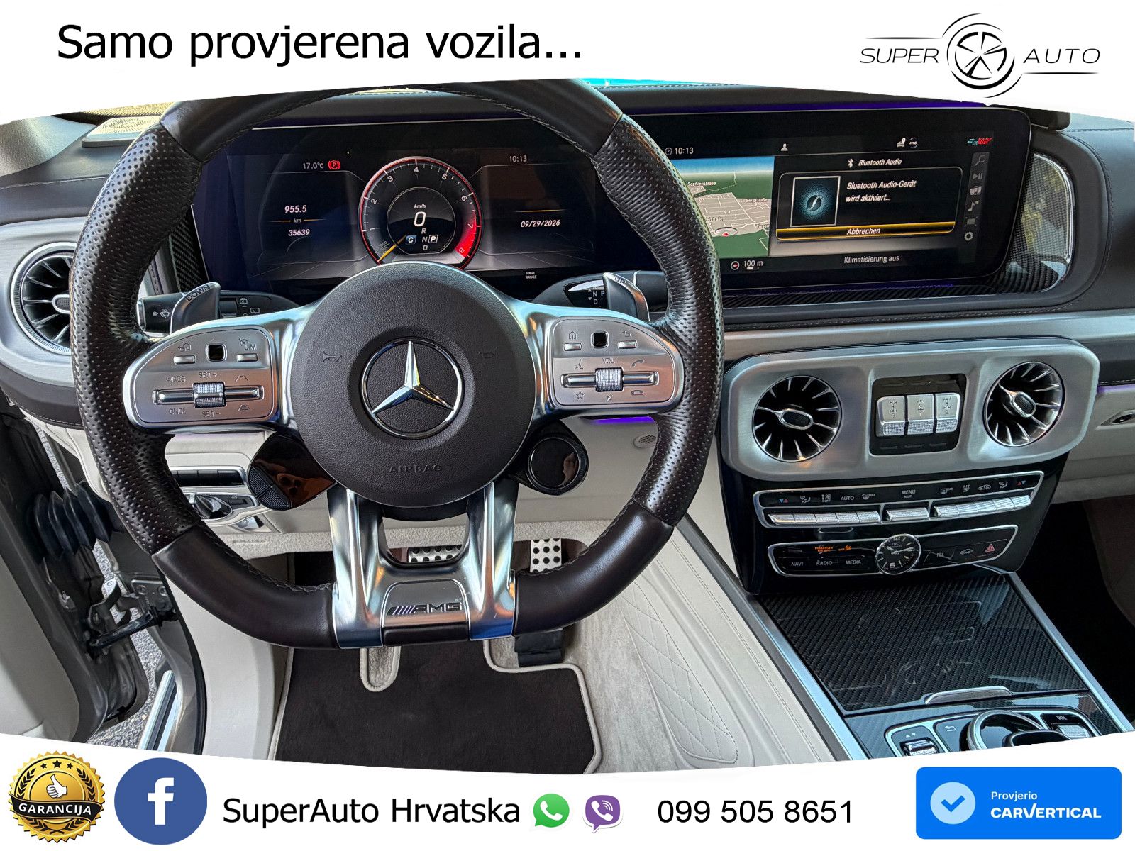Mercedes AMG G 63 Long V8 (585 KS) 4MATIC 9G-TRONIC AMG SPEEDSHIFT PLUS ACC+GR SJED+360+PANO