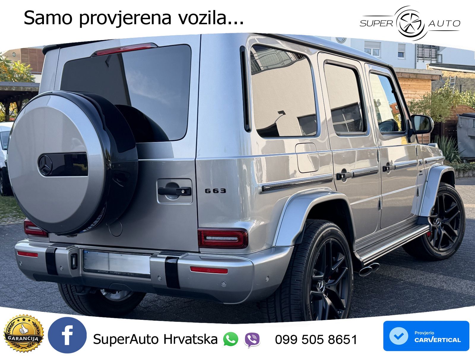 Mercedes AMG G 63 Long V8 (585 KS) 4MATIC 9G-TRONIC AMG SPEEDSHIFT PLUS ACC+GR SJED+360+PANO
