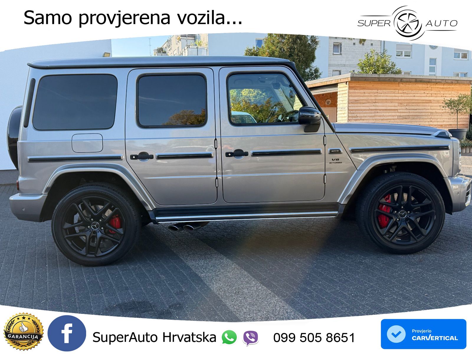 Mercedes AMG G 63 Long V8 (585 KS) 4MATIC 9G-TRONIC AMG SPEEDSHIFT PLUS ACC+GR SJED+360+PANO