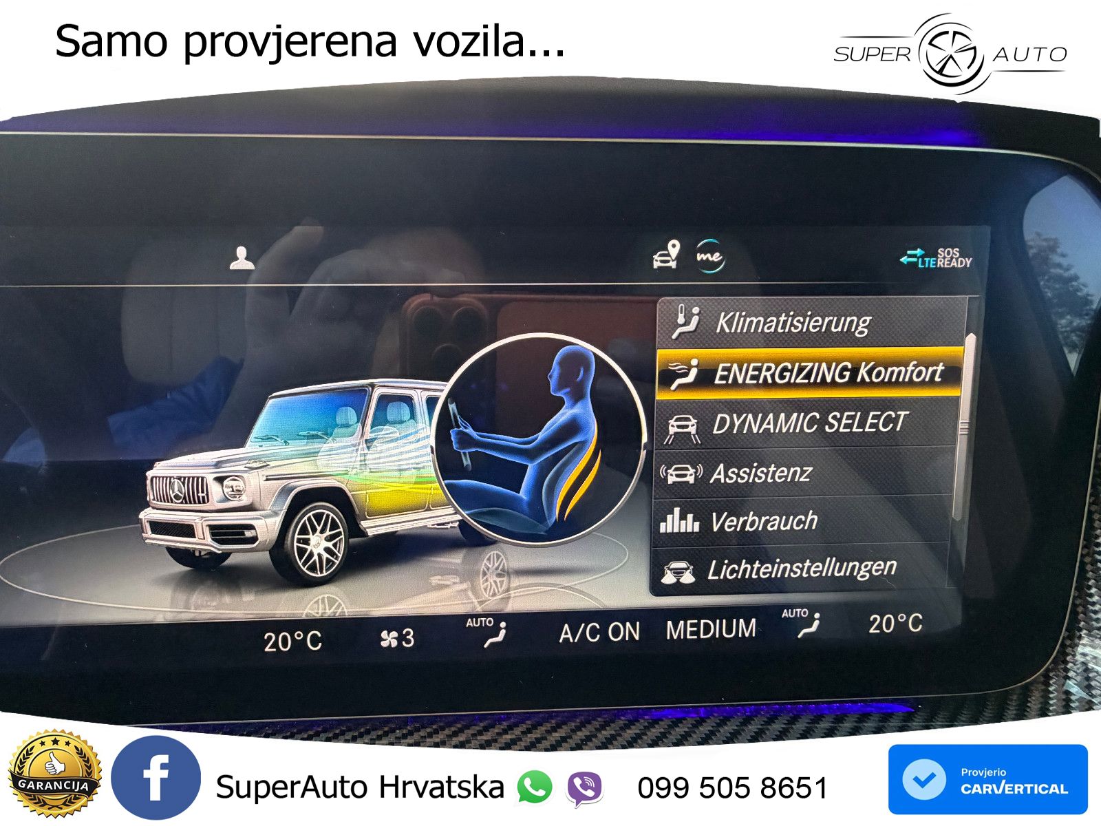 Mercedes AMG G 63 Long V8 (585 KS) 4MATIC 9G-TRONIC AMG SPEEDSHIFT PLUS ACC+GR SJED+360+PANO