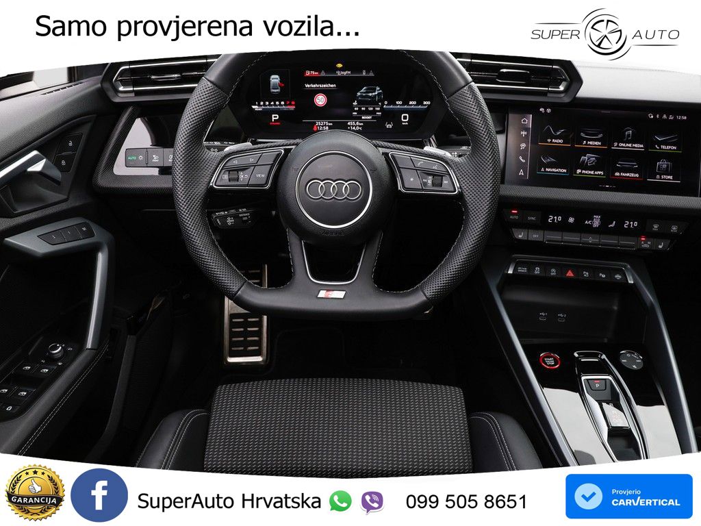 Audi S3 Limuzina 2.0 TFSI (333 KS) quattro S tronic MATRIX+GR SJED+KAM