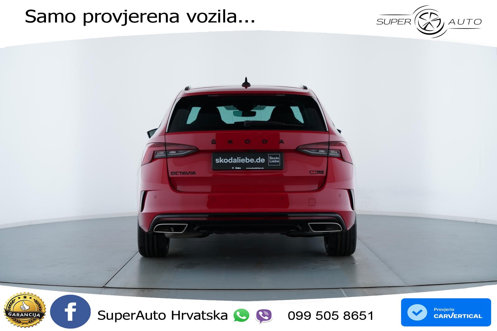 Škoda Octavia Combi RS 2.0 TDI (200 KS) DSG MATRIX+GR SJED+KAM