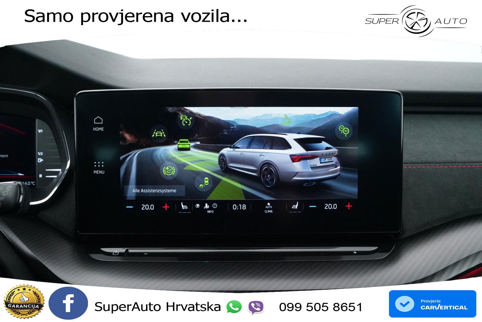 Škoda Octavia Combi RS 2.0 TDI (200 KS) DSG MATRIX+GR SJED+KAM