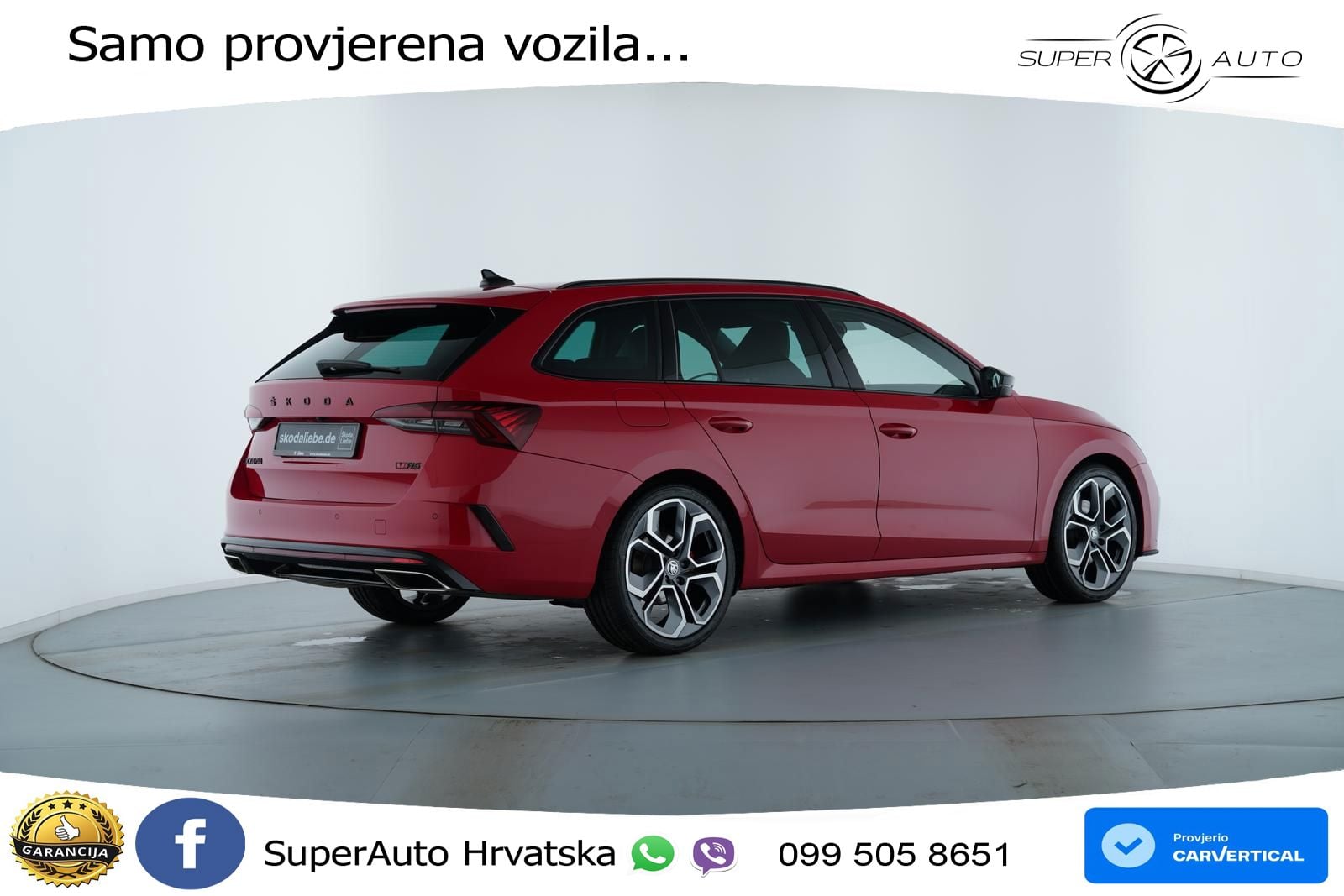 Škoda Octavia Combi RS 2.0 TDI (200 KS) DSG MATRIX+GR SJED+KAM