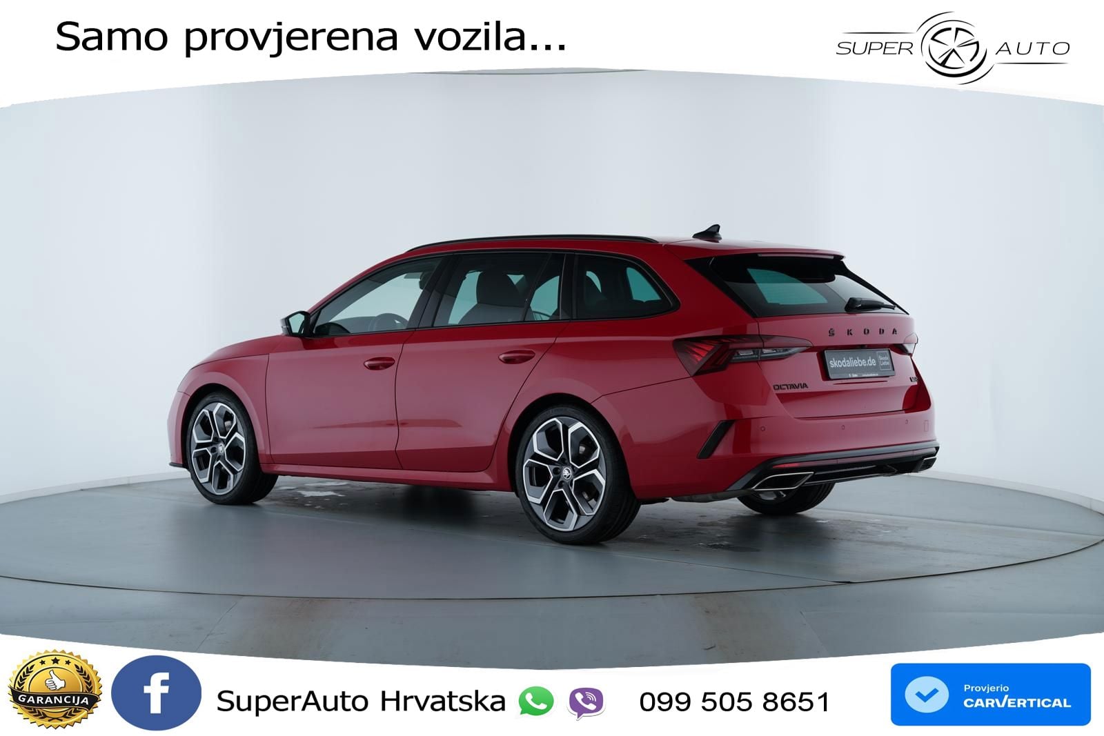 Škoda Octavia Combi RS 2.0 TDI (200 KS) DSG MATRIX+GR SJED+KAM