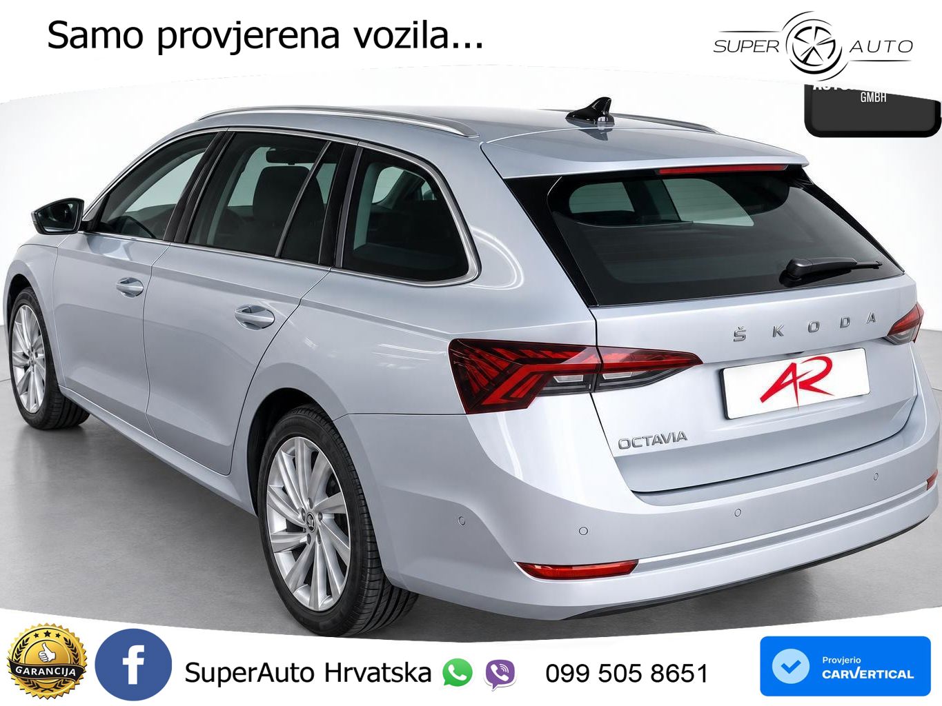 Škoda Octavia Combi 2.0 TDI (150 KS) DSG LED+GR SJED+ACC