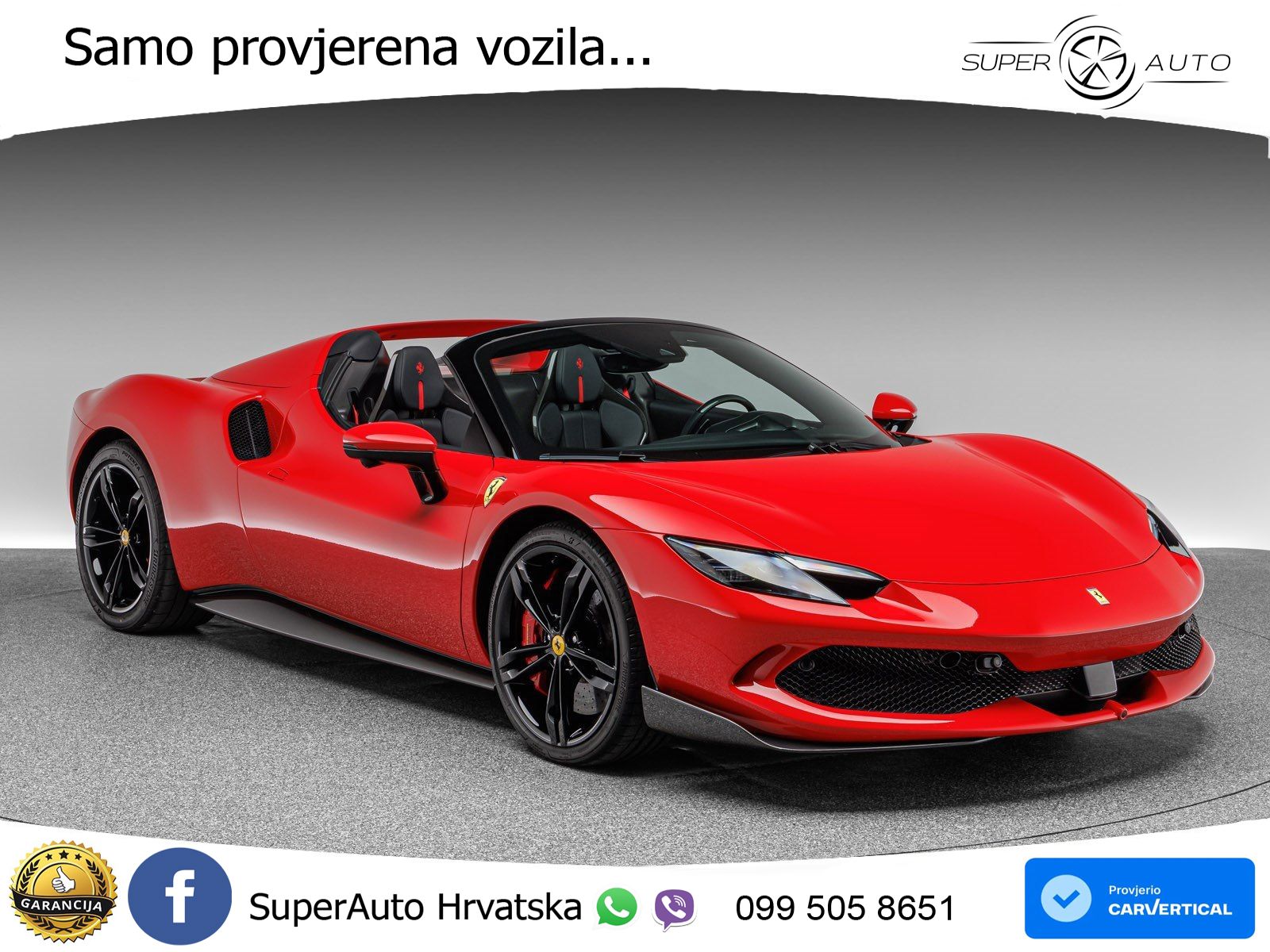 Ferrari 296 GTS 3.0 V6 (830 KS) F1 DCT