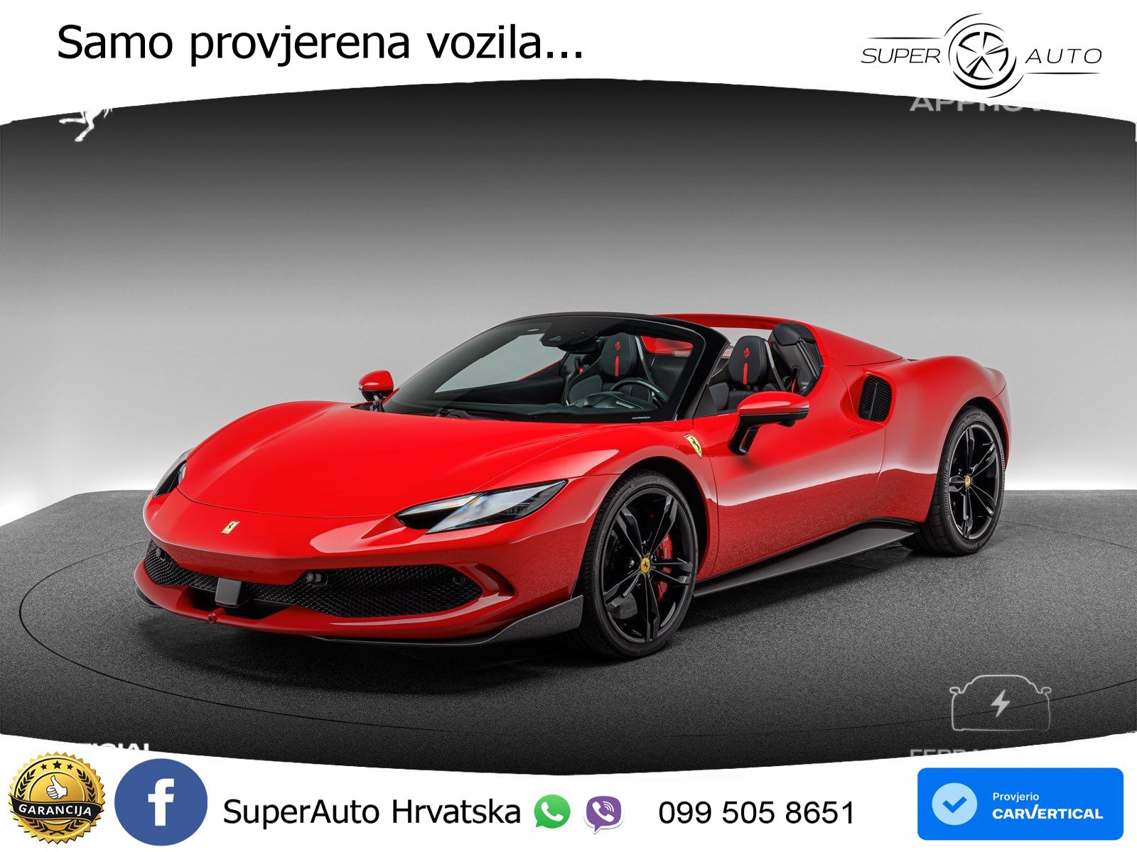 Ferrari 296 GTS 3.0 V6 (830 KS) F1 DCT