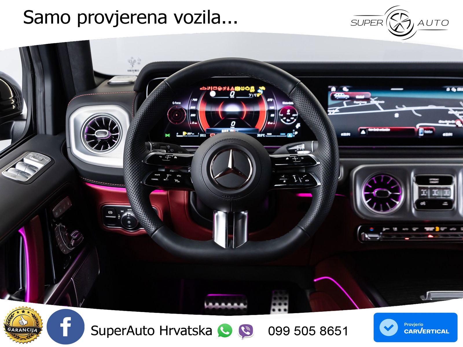 Mercedes G 450d Long (367 KS) 4MATIC 9G-TRONIC Superior LED+GR SJED+ACC