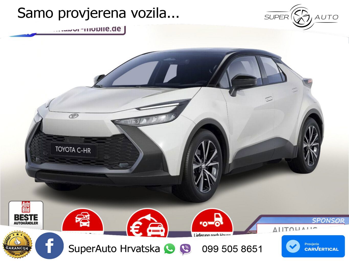 Toyota C-HR 2.0 (223 KS) PHEV e-CVT Teamplayer LED+GR SJED+ACC