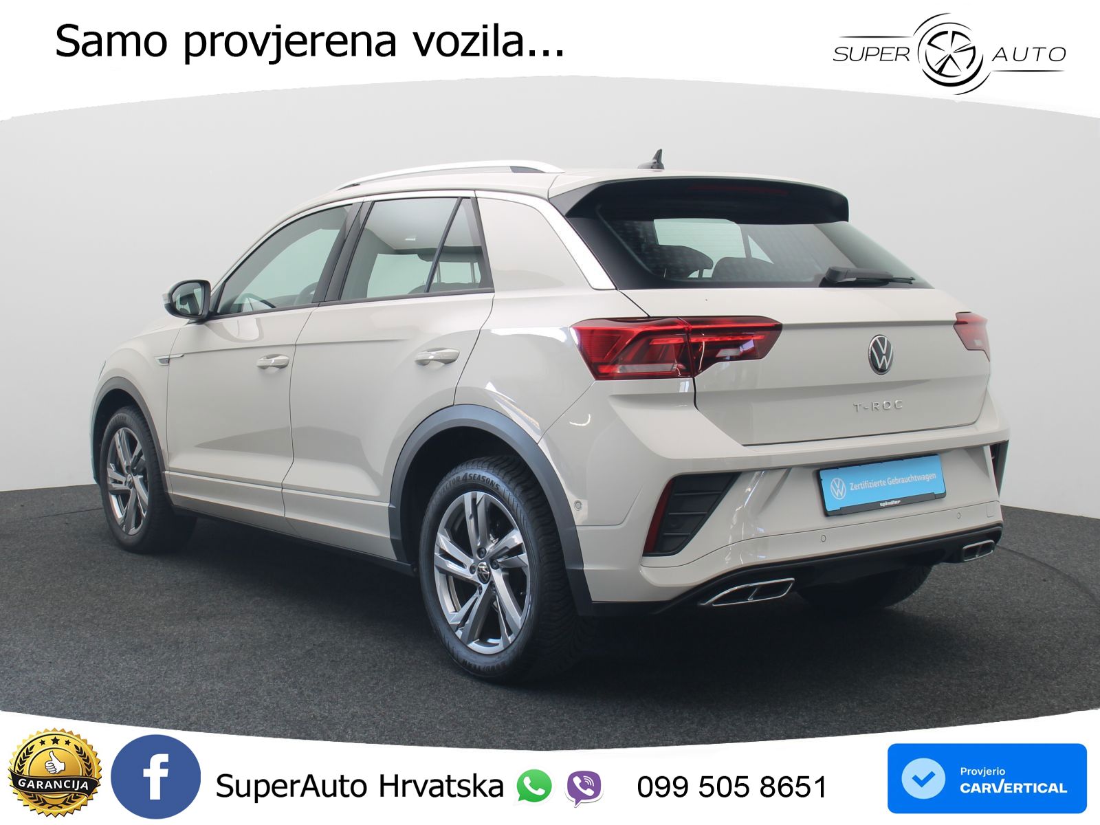 Volkswagen T-Roc 1.5 TSI (150 KS) DSG R-Line LED+GR SJED+ACC