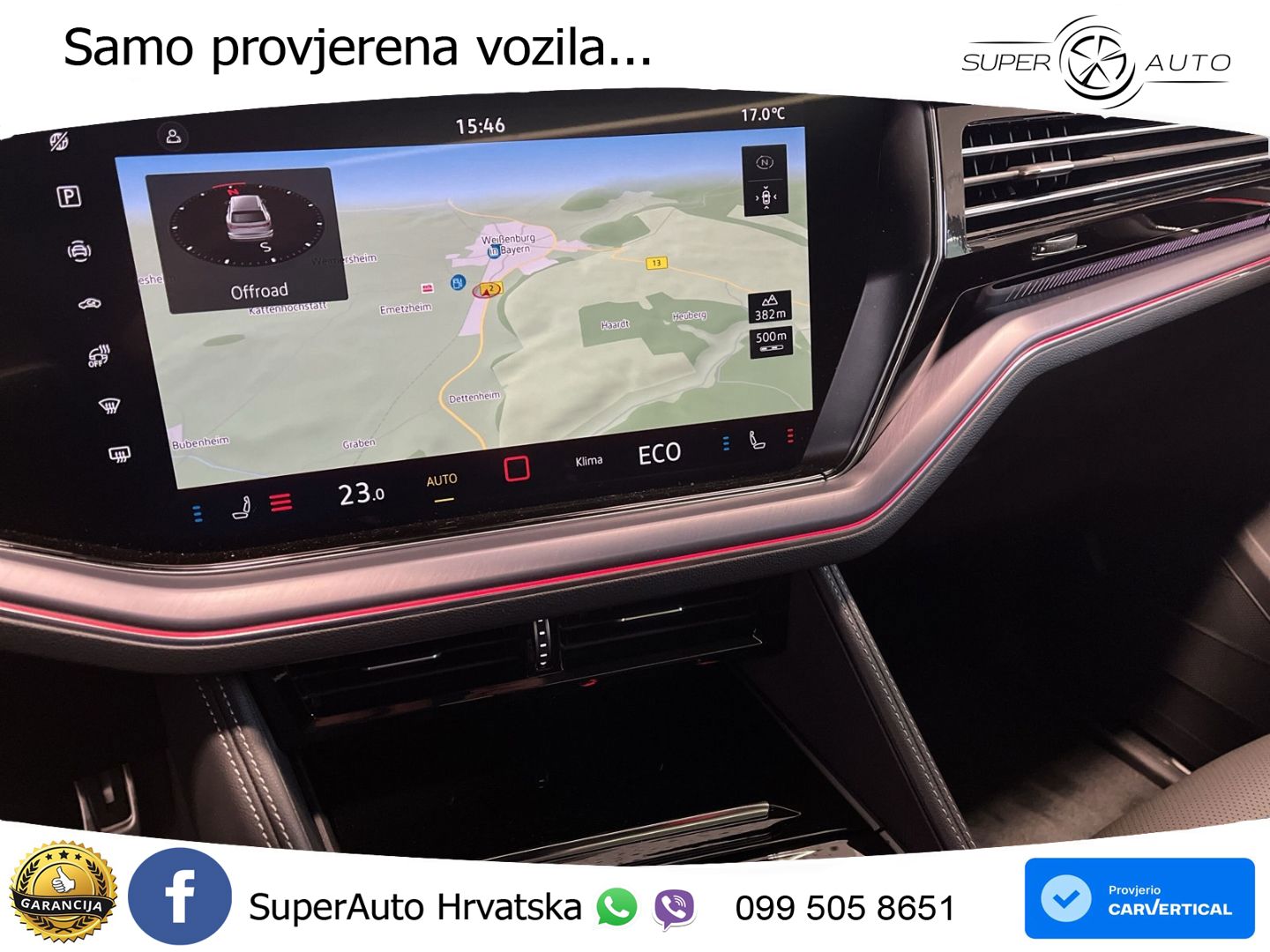 Volkswagen Touareg 3.0 V6 TDI (286 KS) 4MOTION Tiptronic ZRAČNI+ACC+GR SJED+KAM+PANO