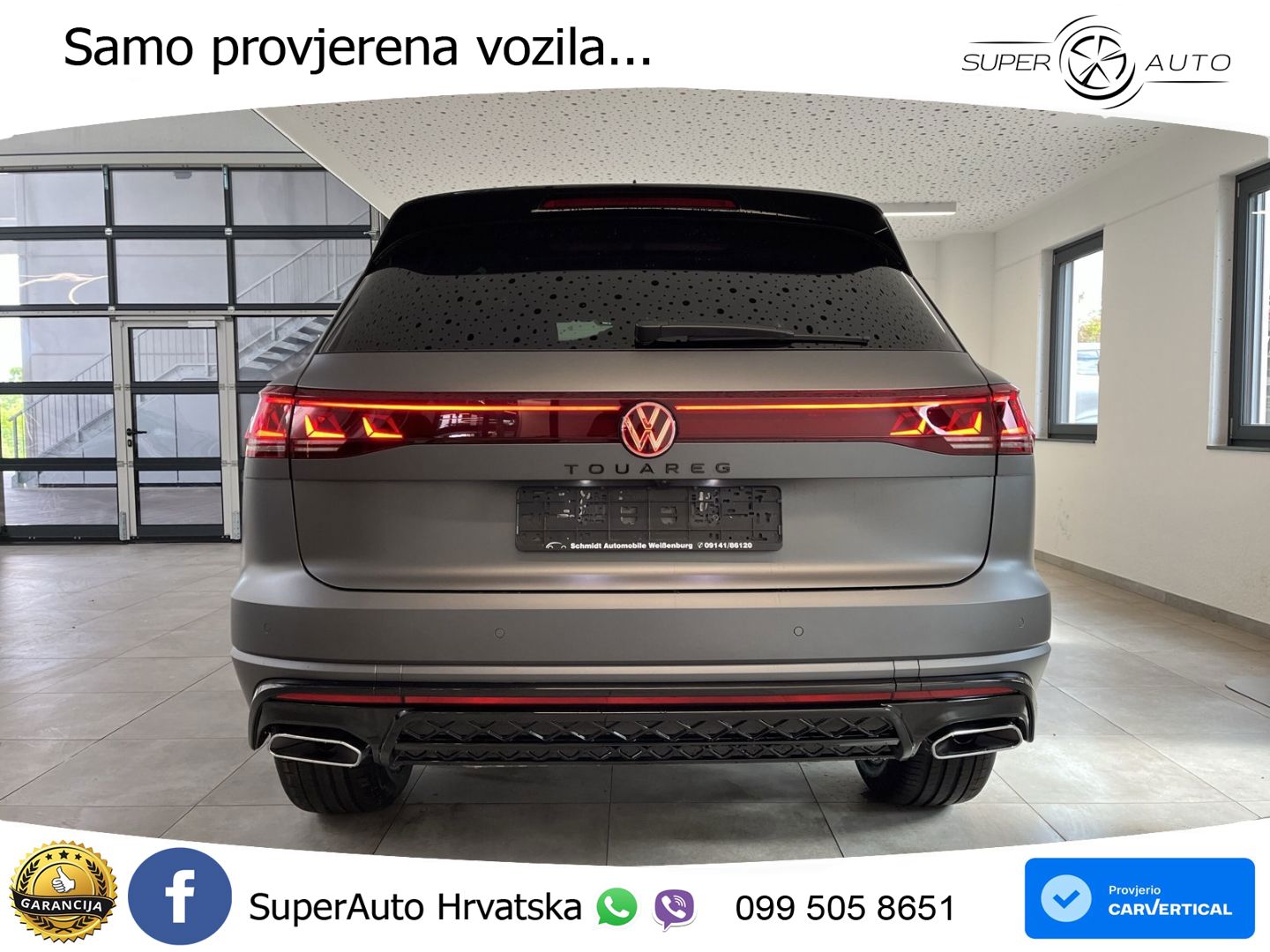 Volkswagen Touareg 3.0 V6 TDI (286 KS) 4MOTION Tiptronic ZRAČNI+ACC+GR SJED+KAM+PANO