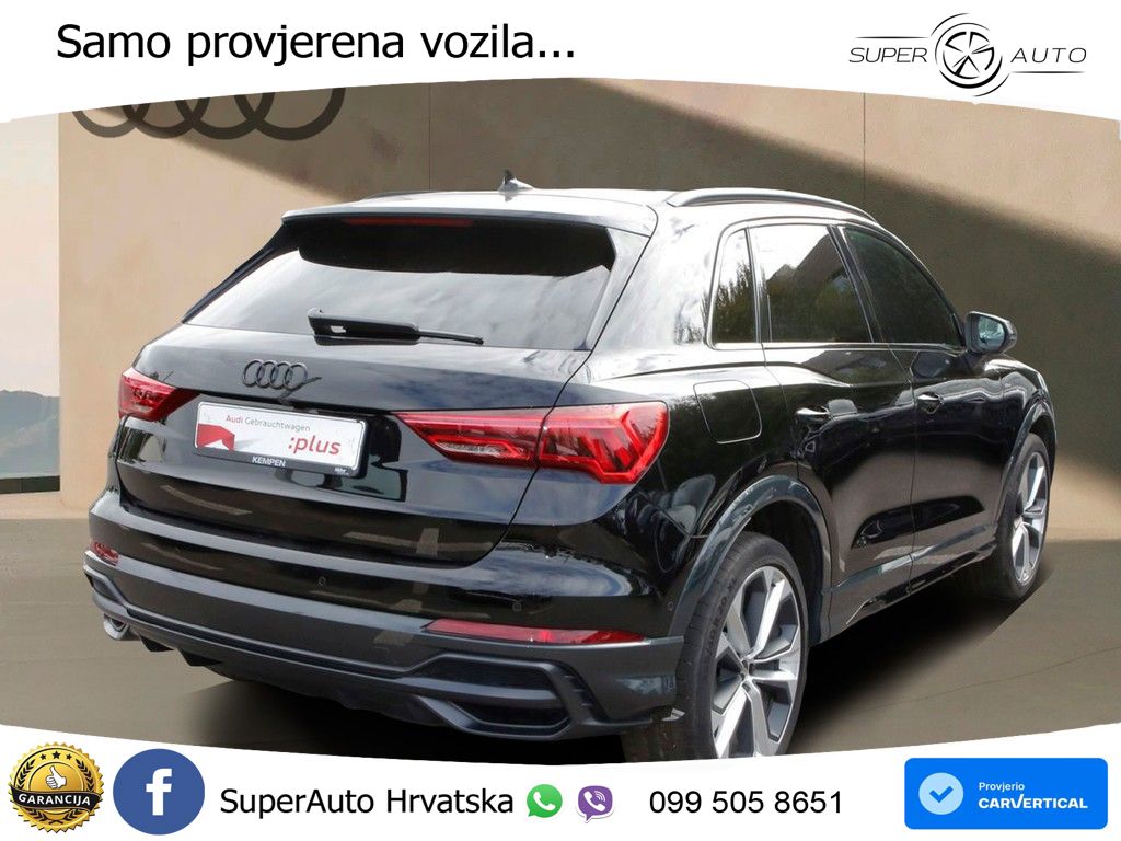 Audi Q3 40 TFSI (190 KS) quattro S tronic S line MATRIX+GR SJED+KAM