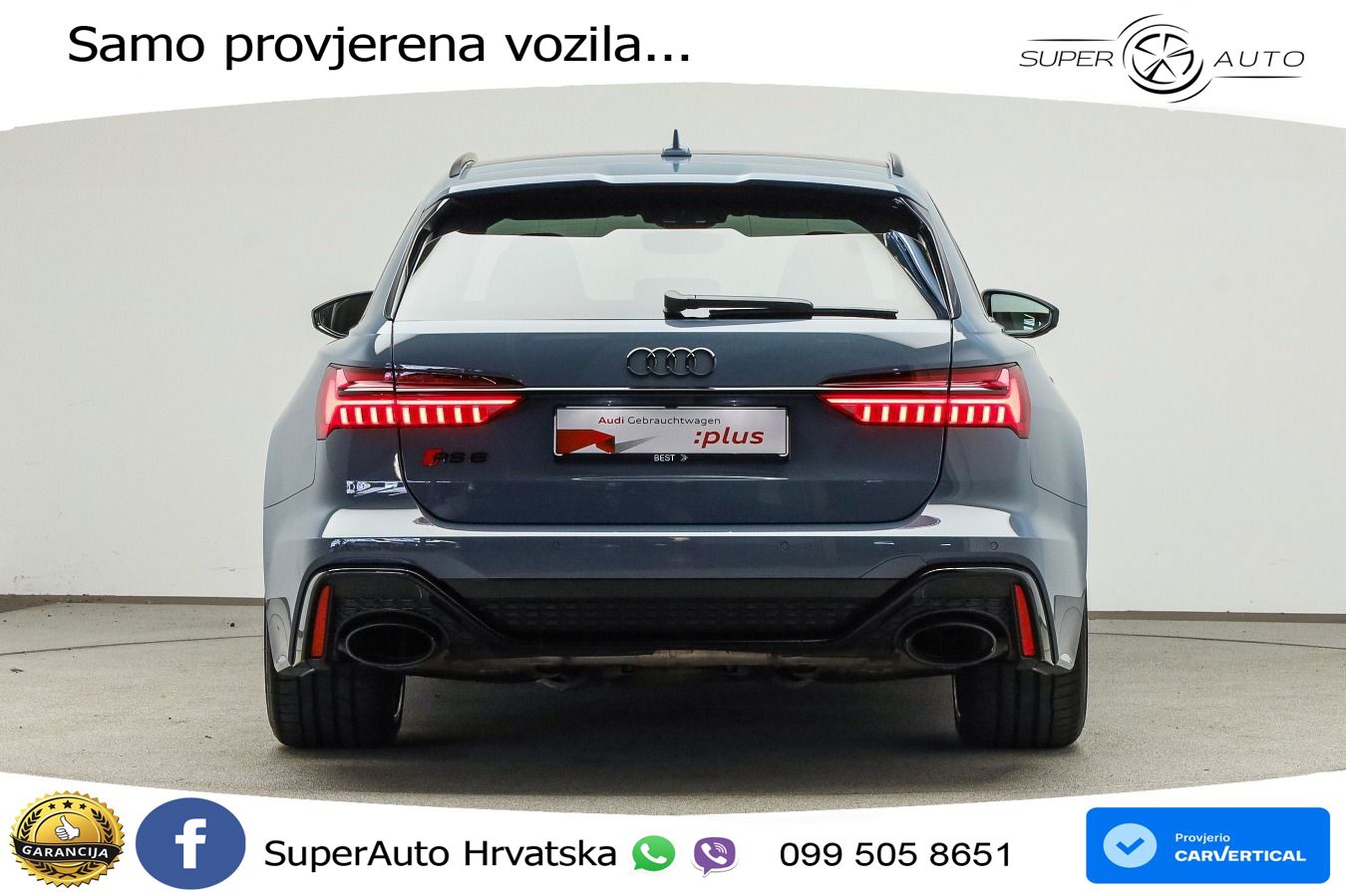 Audi RS6 Avant 4.0 TFSI V8 (600 KS) quattro Tiptronic Kuka LED+GR SJED+ACC