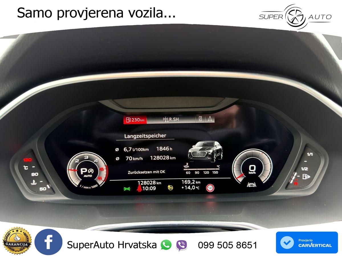 Audi Q3 Sportback 40 TDI (200 KS) quattro S tronic S line
