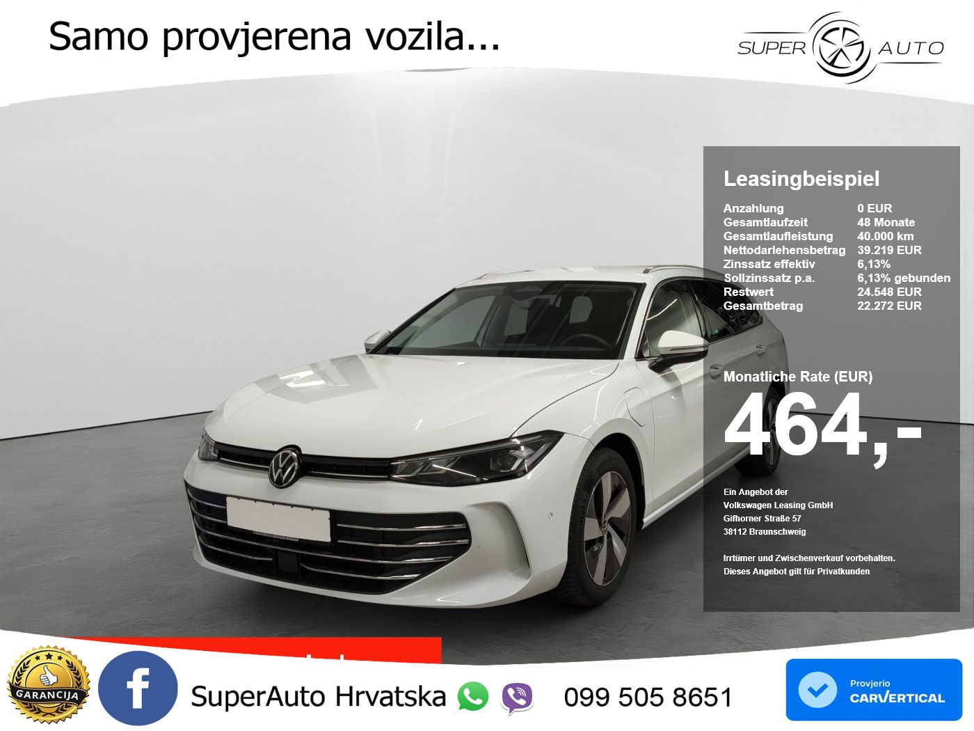 Volkswagen Passat Variant 1.5 TSI (204 KS) eHybrid DSG Business LED+GR SJED+ACC
