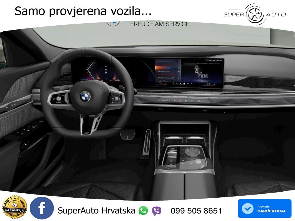 BMW 740d (299 KS) xDrive Steptronic ZRAČNI+ACC+GR SJED+KAM+PANO