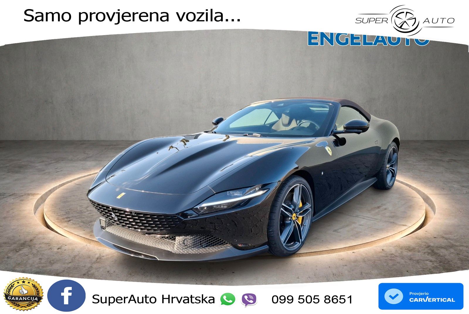 Ferrari Roma Spider 3.9 V8 (620 KS) F1 DCT LED+GR SJED+ACC