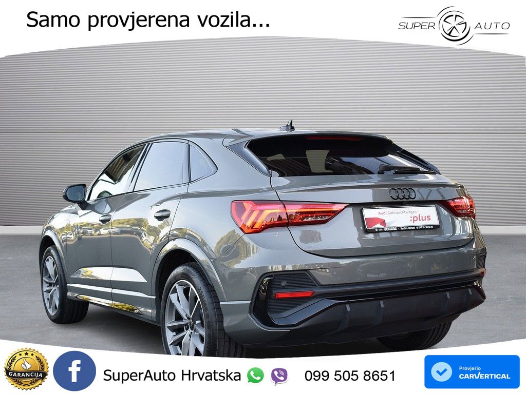 Audi Q3 II Sportback 35 TFSI (150 KS) S tronic S line MATRIX+GR SJED+KAM
