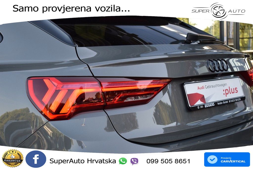 Audi Q3 II Sportback 35 TFSI (150 KS) S tronic S line MATRIX+GR SJED+KAM