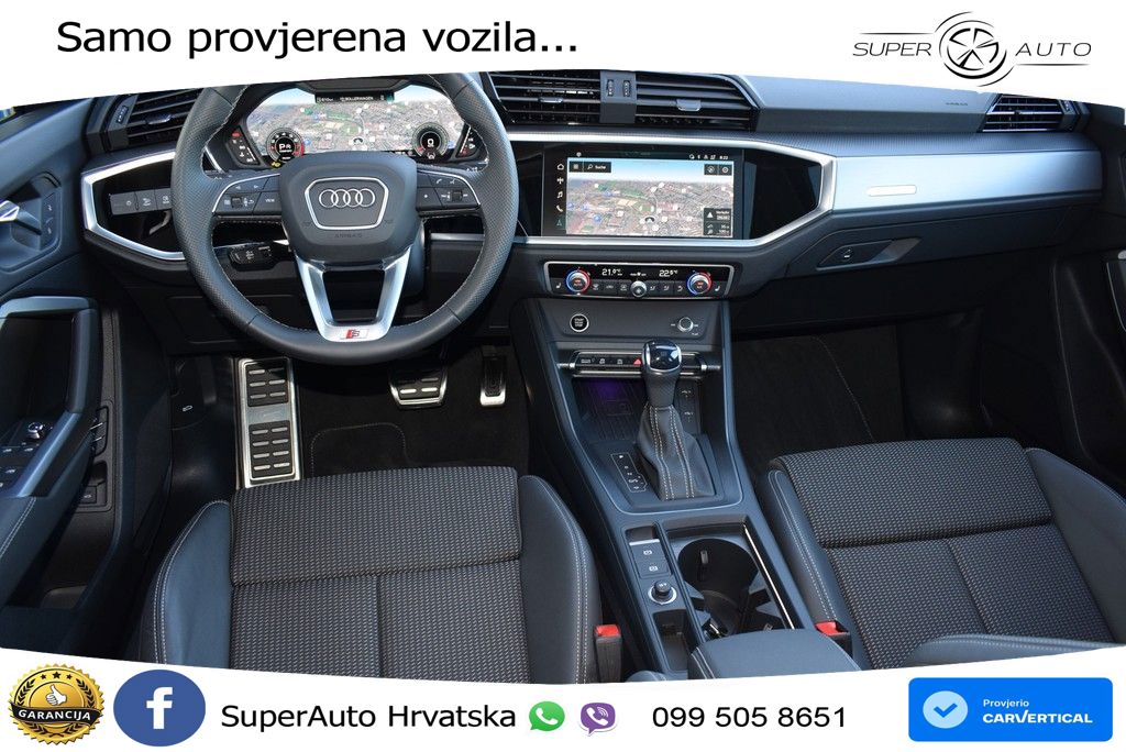 Audi Q3 II Sportback 35 TFSI (150 KS) S tronic S line MATRIX+GR SJED+KAM