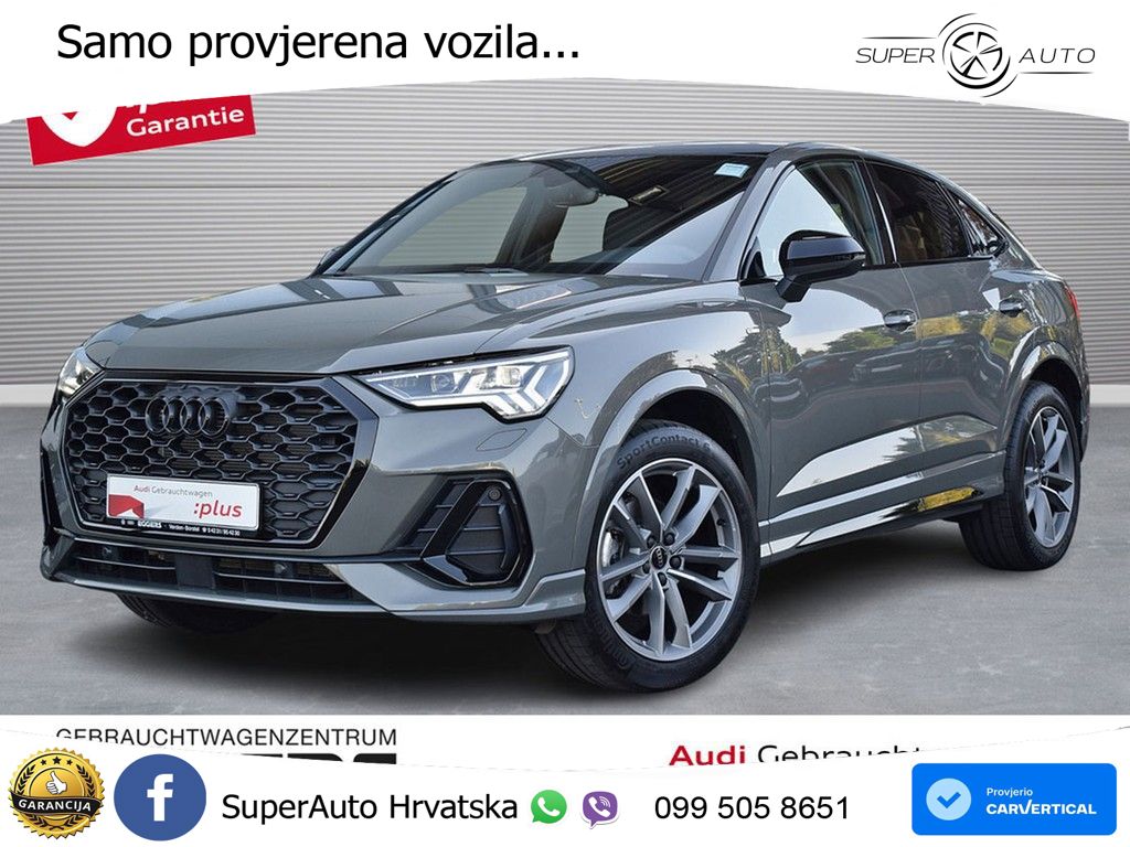 Audi Q3 II Sportback 35 TFSI (150 KS) S tronic S line MATRIX+GR SJED+KAM