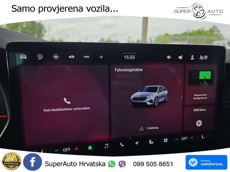 Škoda Octavia Combi RS 2.0 TSI (265 KS) DSG LED+GR SJED+ACC