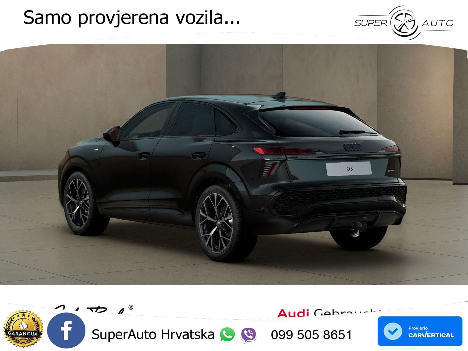 Audi Q3 Sportback 2.0 TFSI (204 KS) quattro S tronic S line LED+GR SJED+ACC