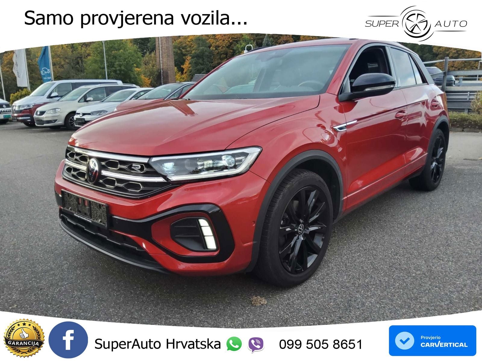 Volkswagen T-Roc 2.0 TSI (190 KS) 4M DSG R-Line LED+GR SJED+ACC