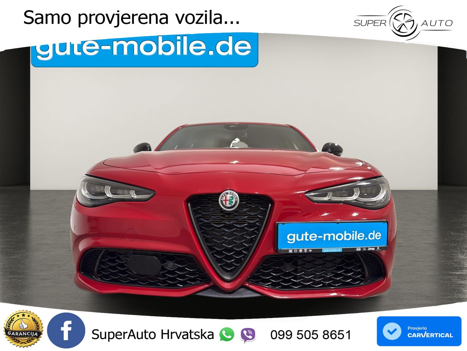 Alfa Romeo Giulia 2.0 Turbo (280 KS) Q4 Automatic LED+GR SJED+ACC