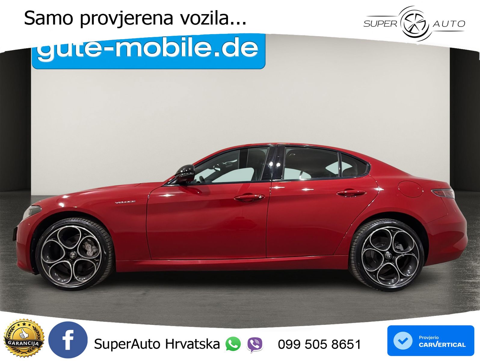 Alfa Romeo Giulia 2.0 Turbo (280 KS) Q4 Automatic LED+GR SJED+ACC