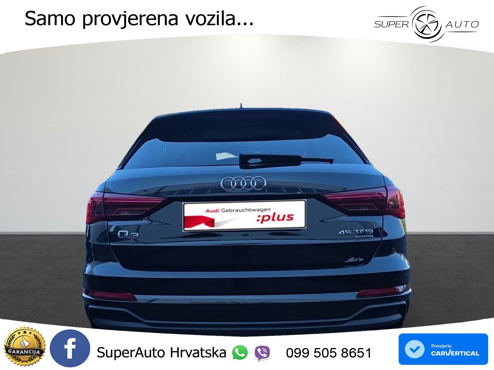 Audi Q3 45 TFSI (245 KS) quattro S tronic S line MATRIX+GR SJED+KAM