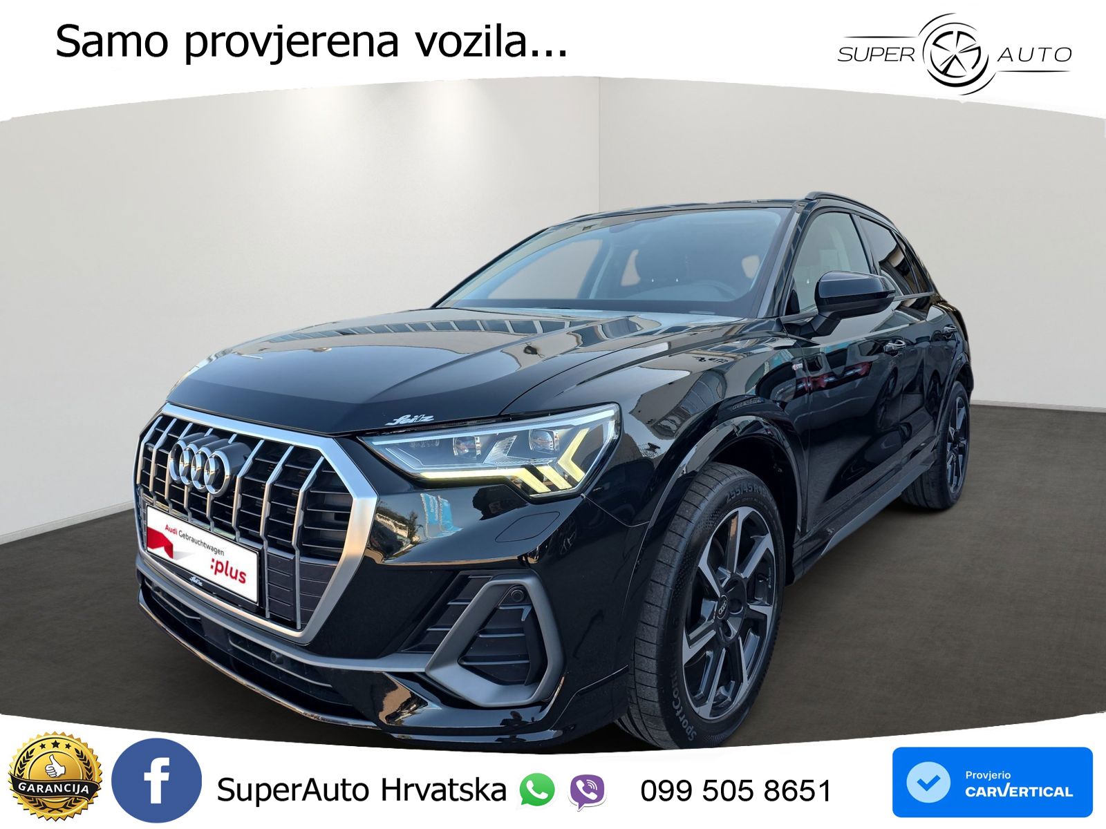 Audi Q3 45 TFSI (245 KS) quattro S tronic S line MATRIX+GR SJED+KAM