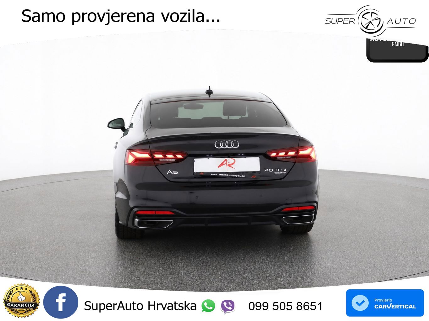 Audi A5 Sportback  40 TFSI (204 KS) quattro S tronic S line MATRIX+GR SJED+KAM