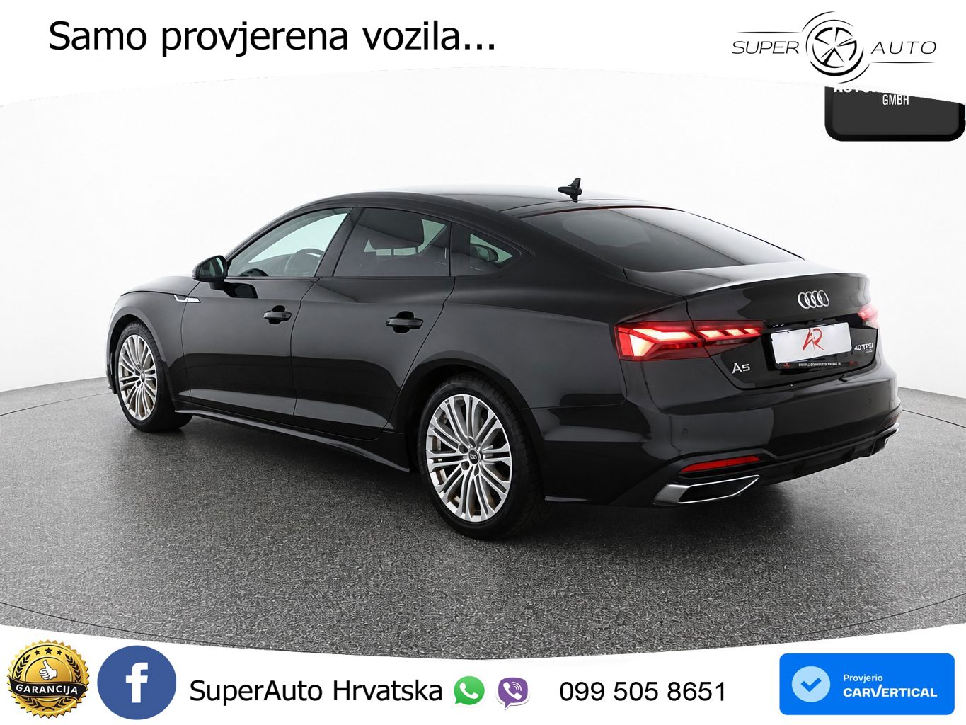 Audi A5 Sportback  40 TFSI (204 KS) quattro S tronic S line MATRIX+GR SJED+KAM