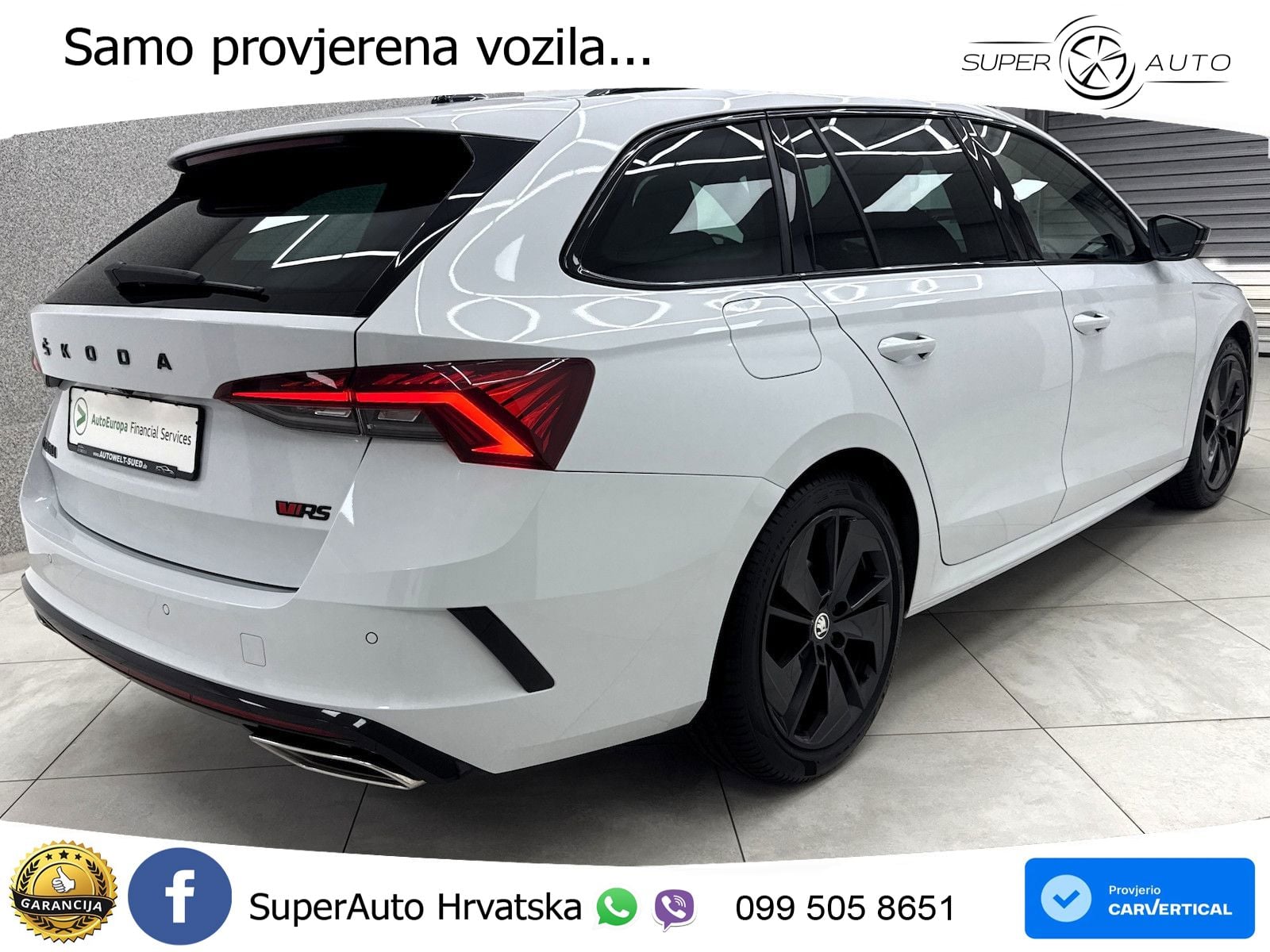 Škoda Octavia Combi RS 2.0 TDI (200 KS) DSG MATRIX+GR SJED+KAM