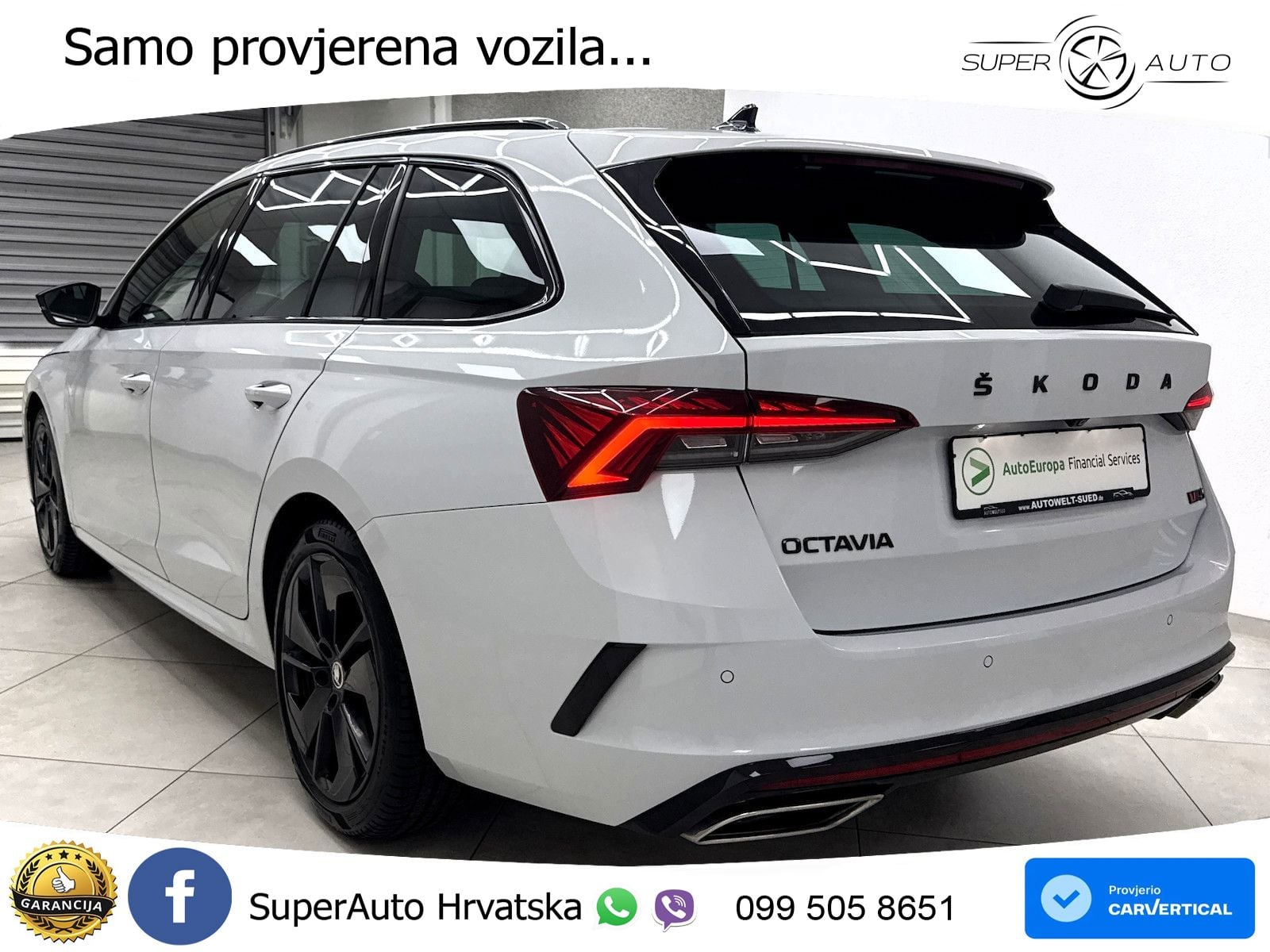 Škoda Octavia Combi RS 2.0 TDI (200 KS) DSG MATRIX+GR SJED+KAM