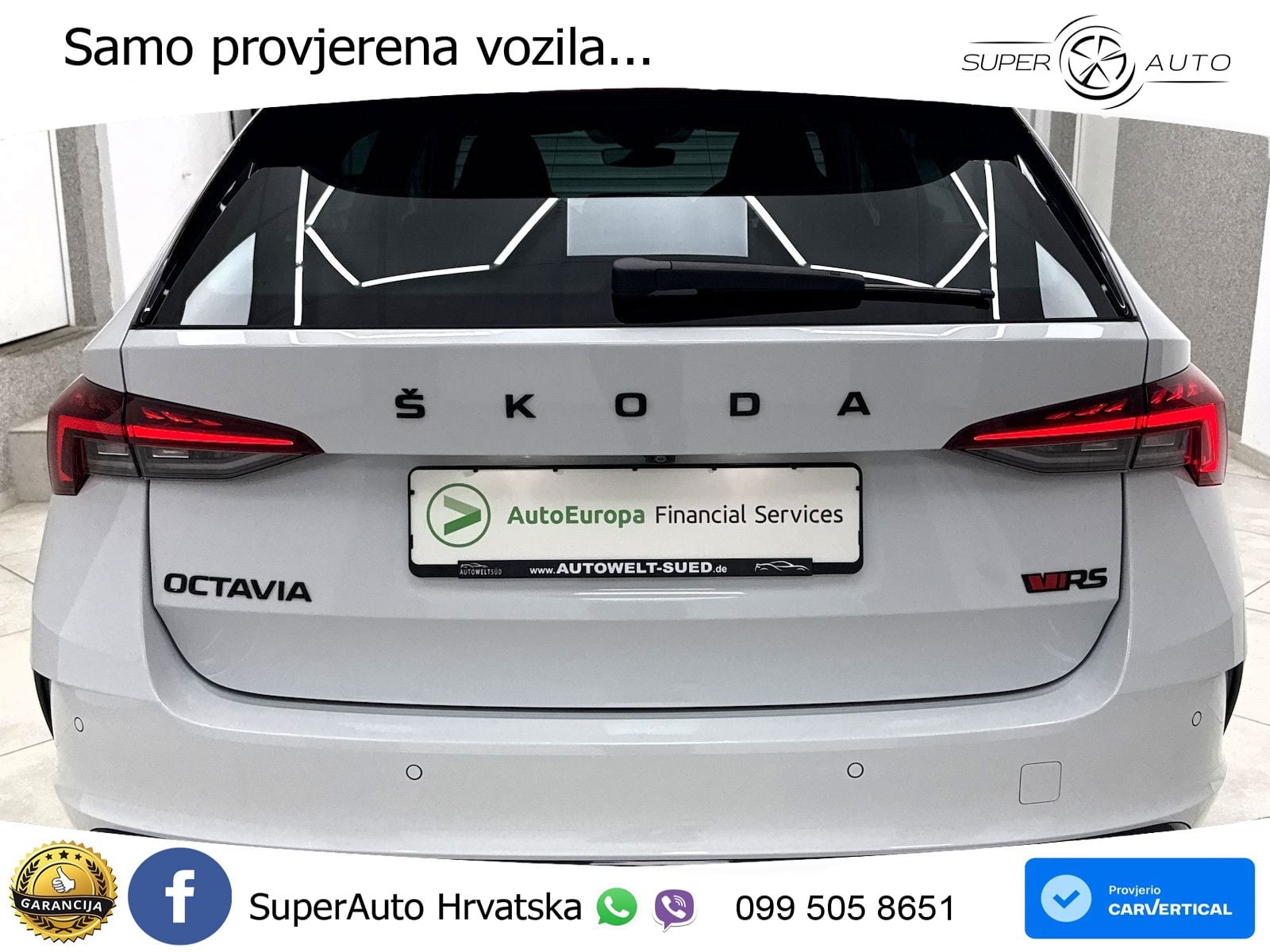 Škoda Octavia Combi RS 2.0 TDI (200 KS) DSG MATRIX+GR SJED+KAM