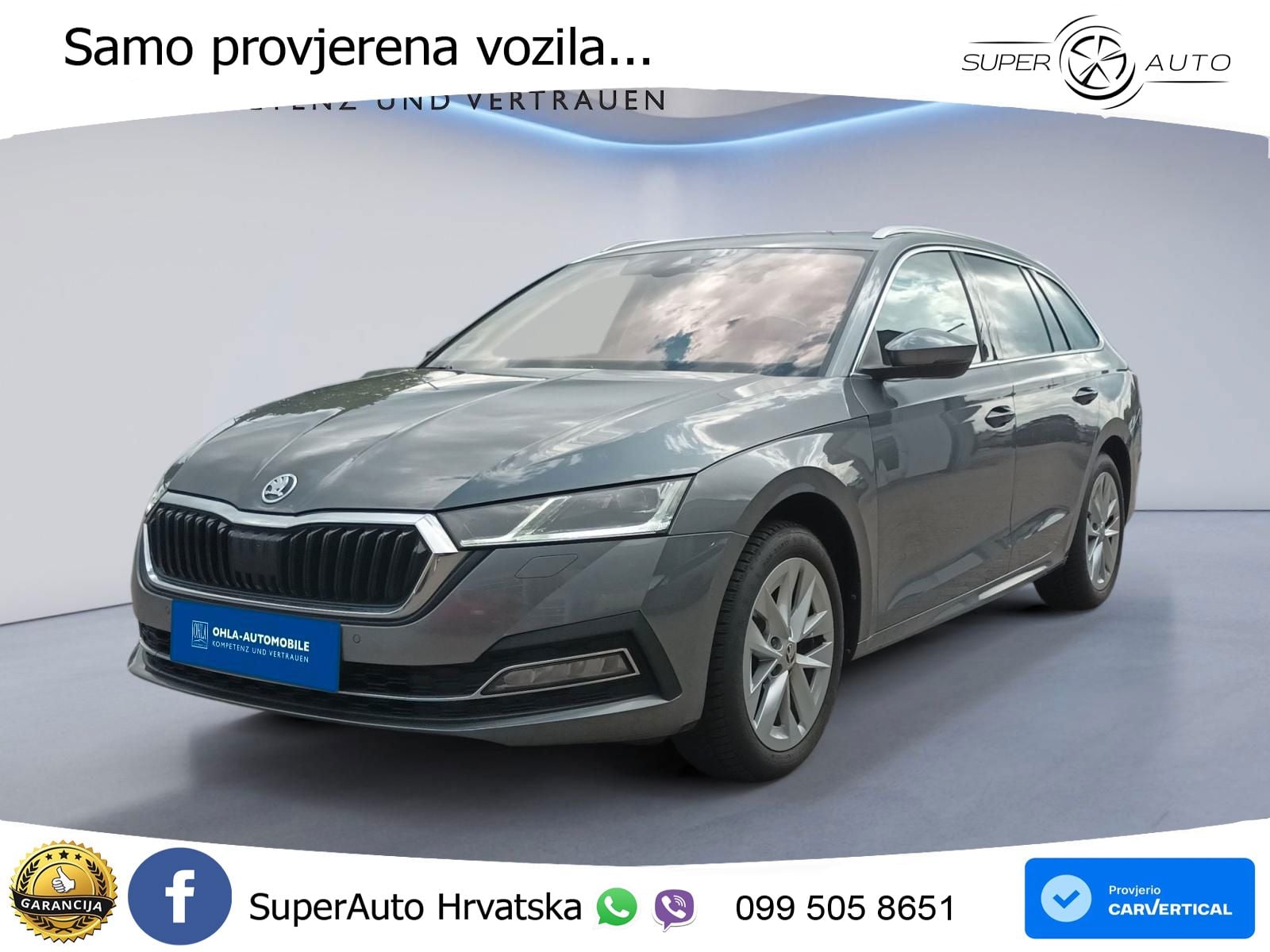 Škoda Octavia Combi 2.0 TDI (150 KS) DSG LED+GR SJED+ACC