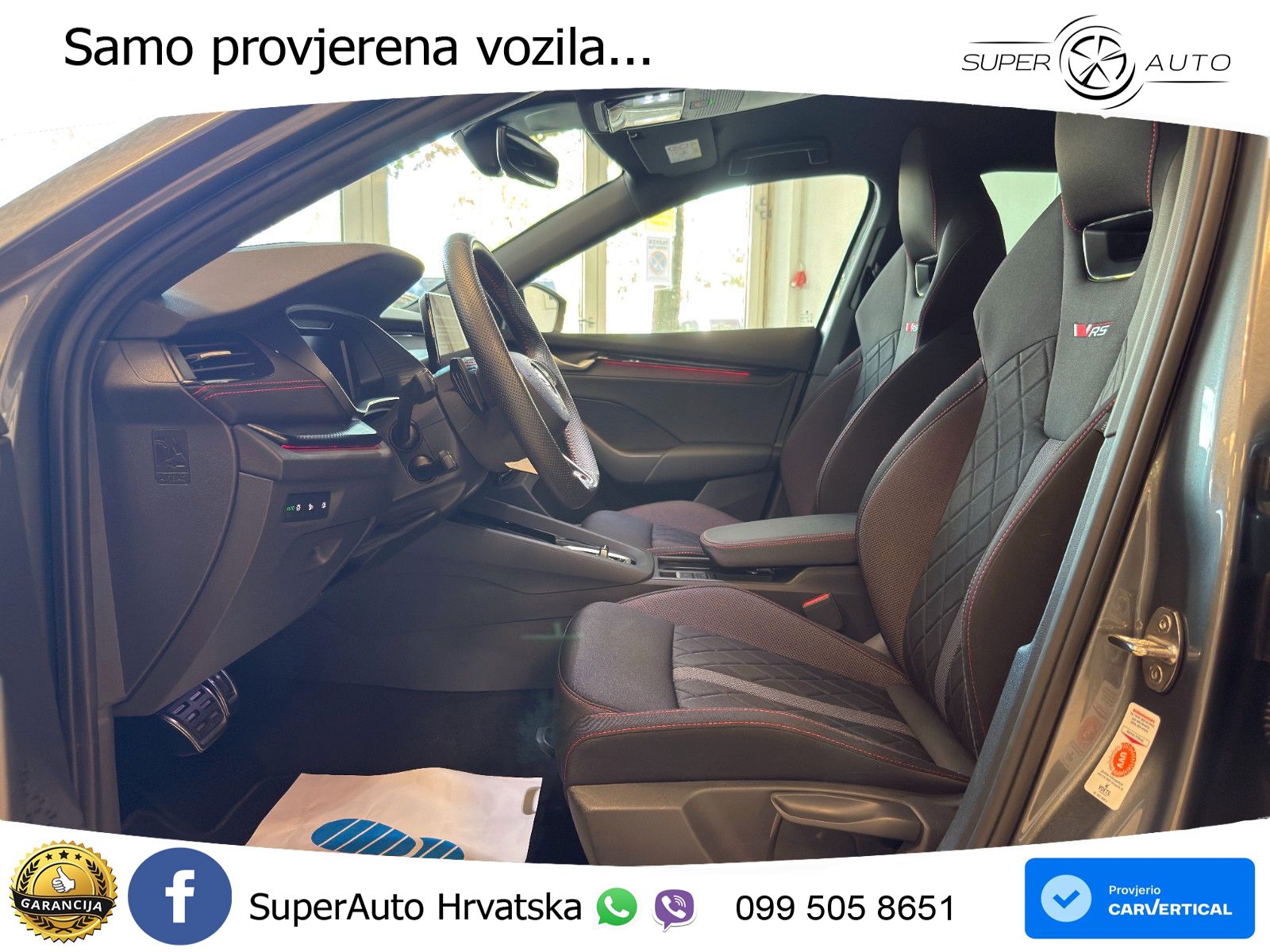 Škoda Octavia Combi RS 2.0 TSI (265 KS) DSG LED+GR SJED+ACC