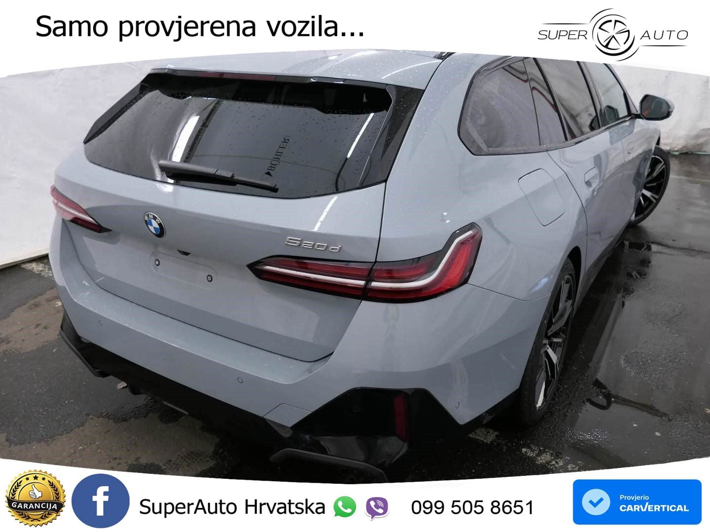BMW 520d Touring (197 KS) Steptronic M Sport ZRAČNI+ACC+GR SJED+KAM+PANO