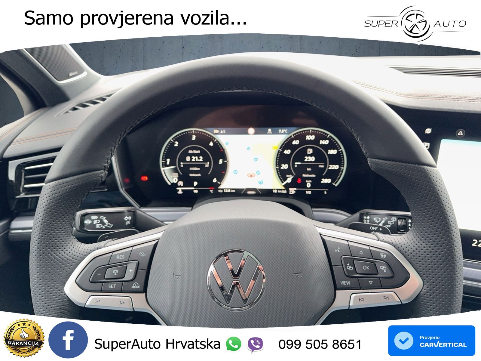 Volkswagen Touareg 3.0 V6 TDI (286 KS) 4MOTION Tiptronic ZRAČNI+ACC+GR SJED+KAM+PANO