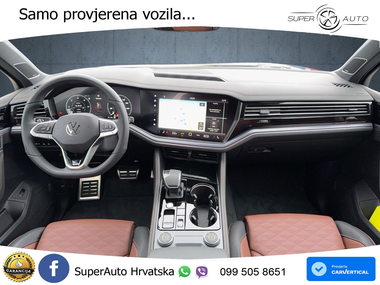 Volkswagen Touareg 3.0 V6 TDI (286 KS) 4MOTION Tiptronic ZRAČNI+ACC+GR SJED+KAM+PANO
