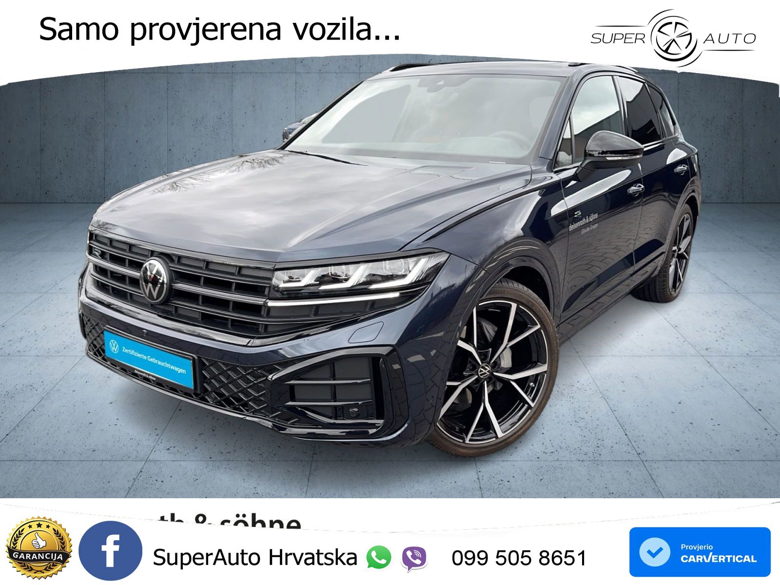 Volkswagen Touareg 3.0 V6 TDI (286 KS) 4MOTION Tiptronic ZRAČNI+ACC+GR SJED+KAM+PANO