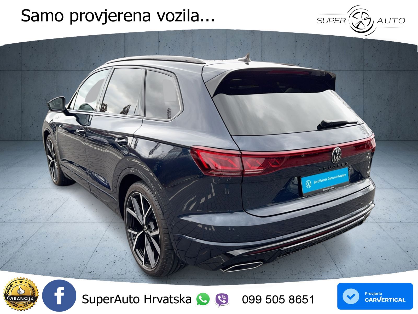 Volkswagen Touareg 3.0 V6 TDI (286 KS) 4MOTION Tiptronic ZRAČNI+ACC+GR SJED+KAM+PANO